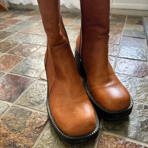 Steve Madden Dark Brown Leather Footwear